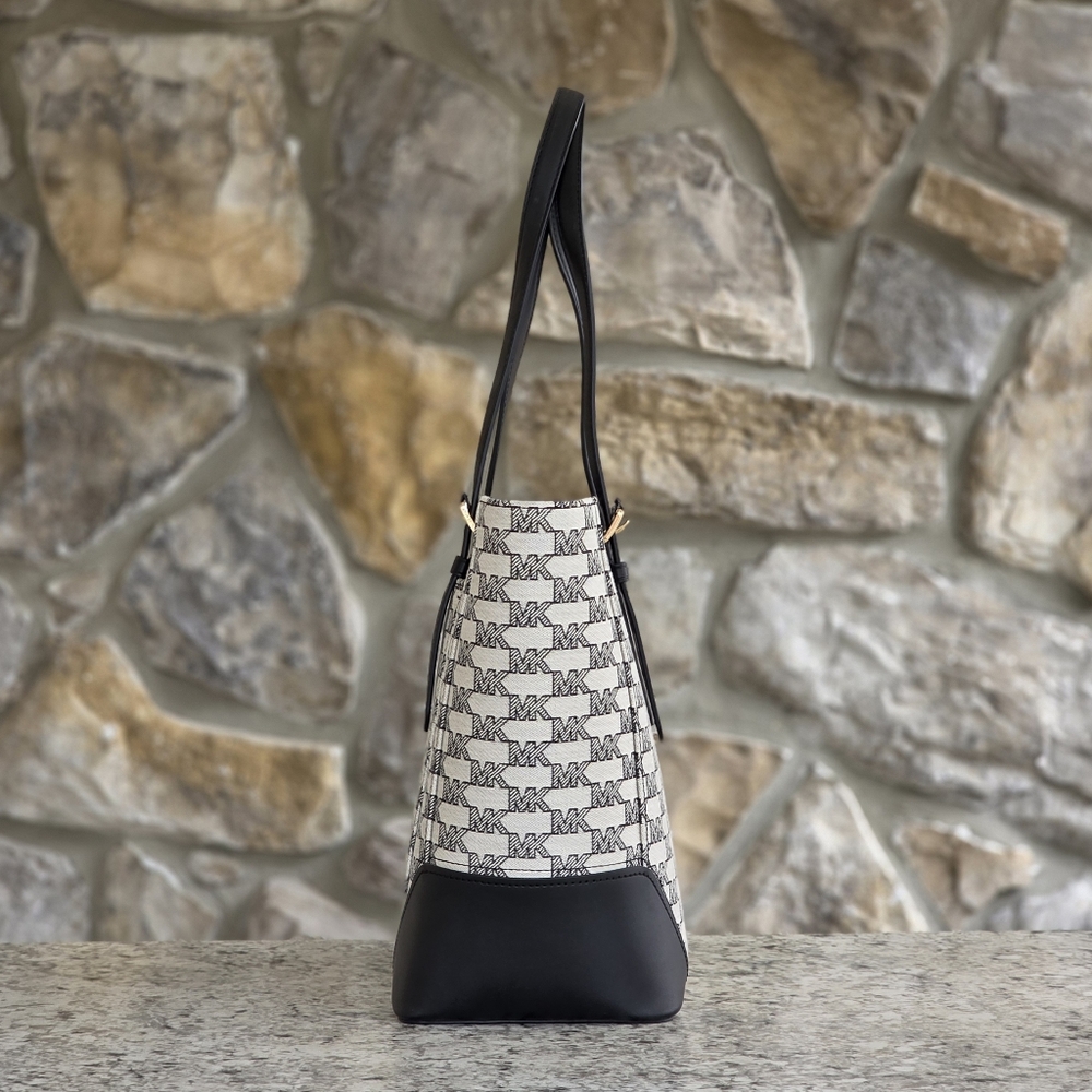 Michael Kors Aria Logo Large Black Tote - Picture 2 of 12